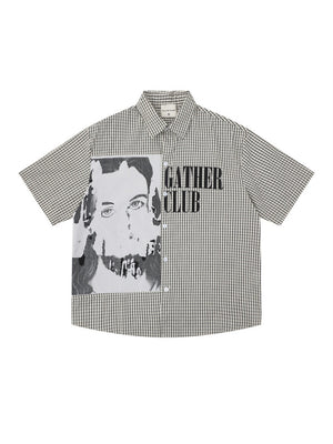 Retro Portrait Printed Shirts