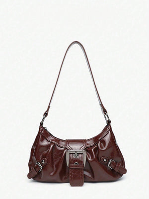 Stylish And Edgy Motorcycle Studded Shoulder Bag