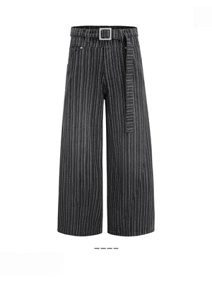 Stripes Leisure Straight Loose Pants