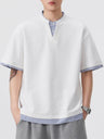 Layered-look Patchwork T-shirts