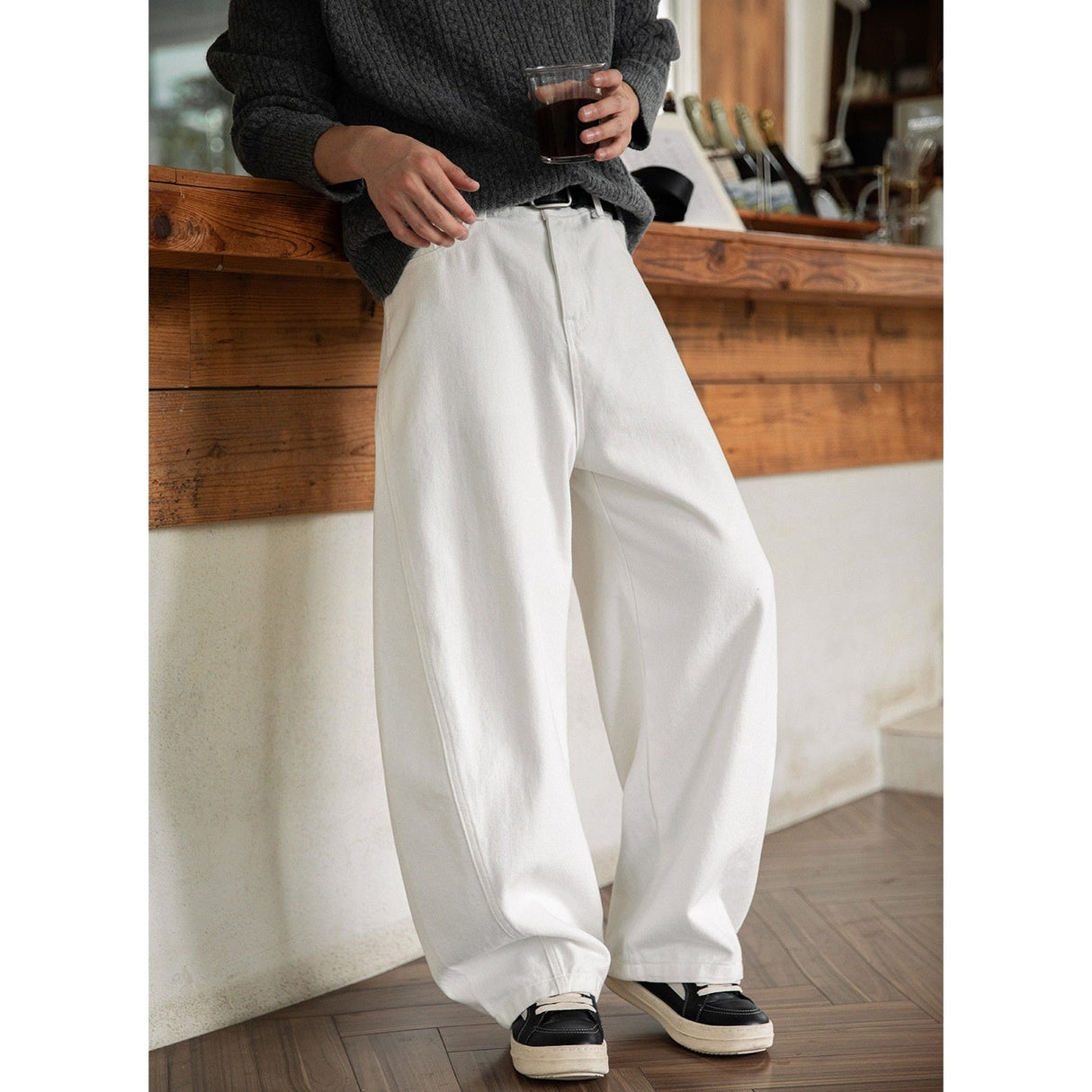 Liber Autumn Men's None Solid Color Pants