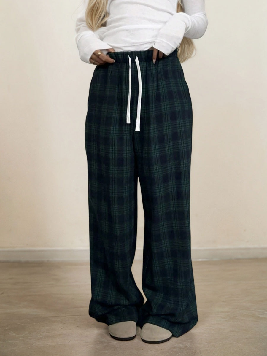 Liber Autumn Women's Plaid Pants