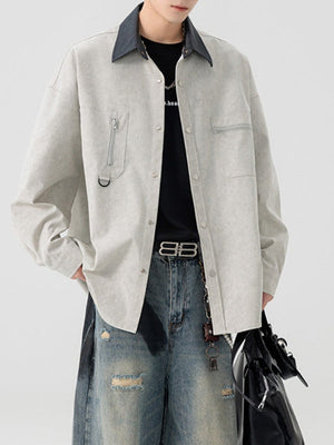 Work Clothes Loose-fit Shirts