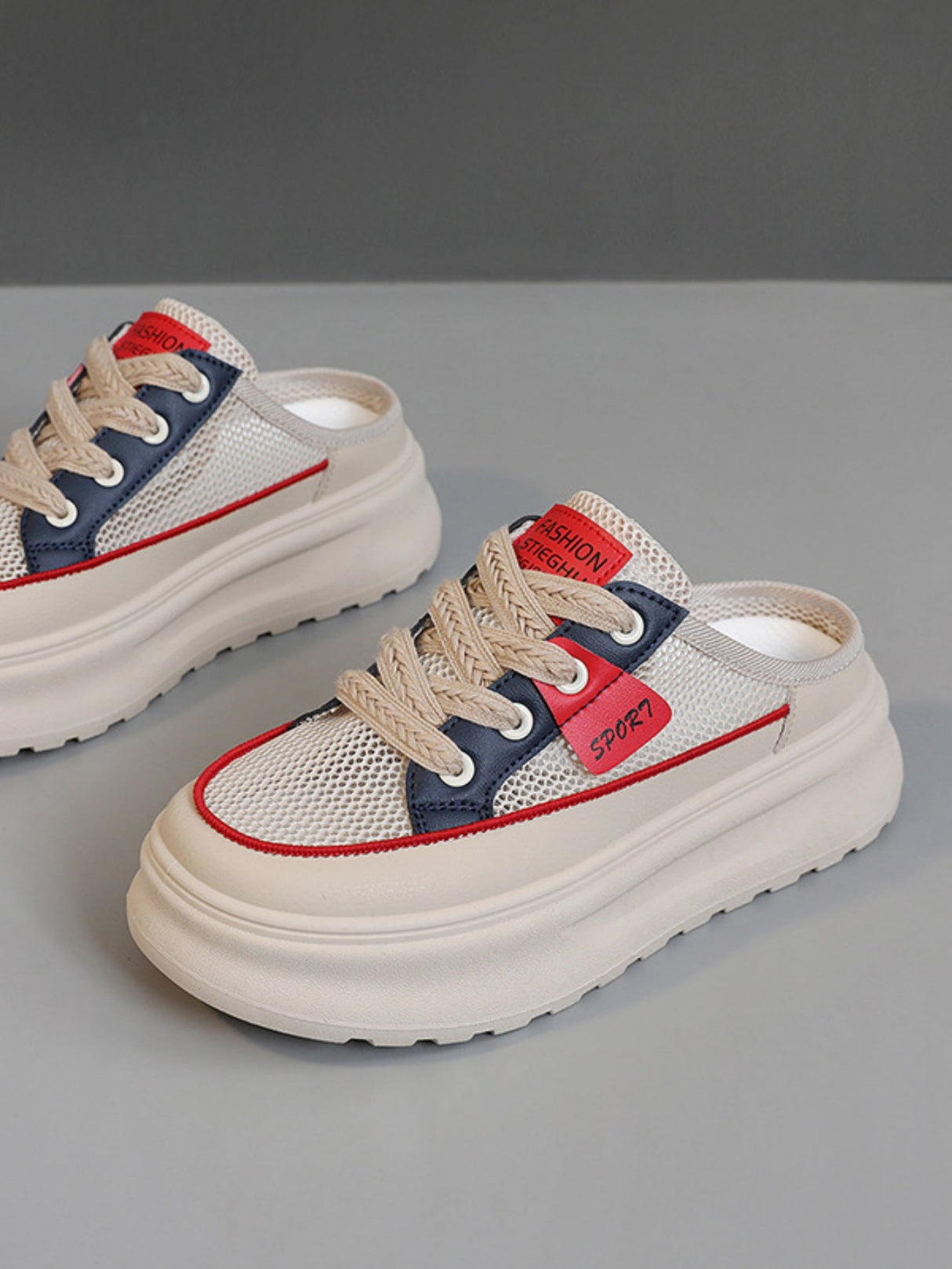 Colorblock Thick-soled Women's Casual Sports Shoes