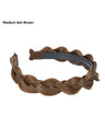 Braided Headband, Wide-brimmed Three-strand Sandwich Wig