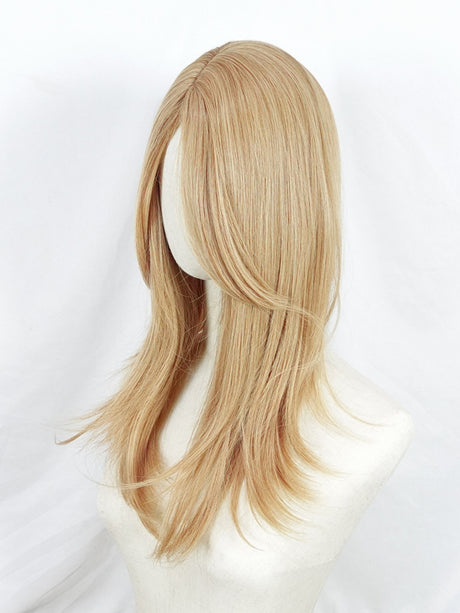 Invisible, Seamless Synthetic Long Wig That Covers Gray Hair