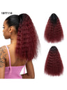 Small Curly Ponytail Synthetic Fiber Drawstring Braid High-temperature Silk Wig