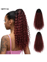 Drawstring Adjustable Synthetic Fiber Ponytail Wavy Curl Wig