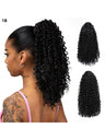 Small Curly Ponytail Synthetic Fiber Drawstring Braid High-temperature Silk Wig