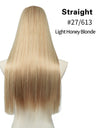 U-shaped Half-head Wig With Seamless Hair Extensions, One-piece Long Straight Wig
