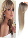 Invisible, Seamless Synthetic Long Wig That Covers Gray Hair