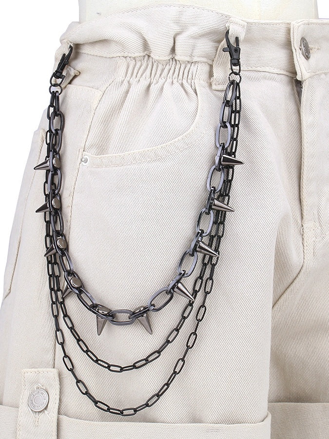 Hip Hop Punk Studs  Waist Chains