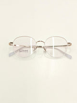 White-framed Gold Eyeglasses