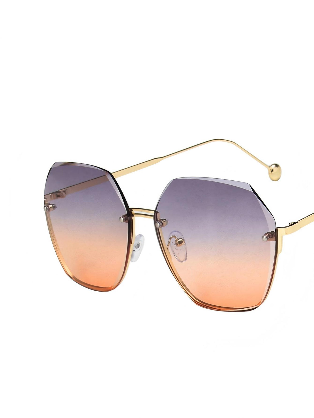 Frameless Polygonal Fashion Glasses
