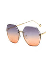 Frameless Polygonal Fashion Glasses