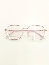 Gold And Pink Eyeglasses