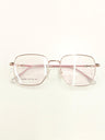Gold And Pink Eyeglasses