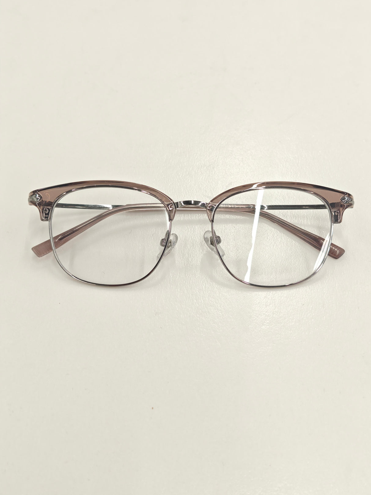 Solid Color Semi-transparent Eyeglasses