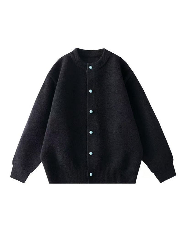 Turquoise Buttons Loose New Chinese Style Cardigans