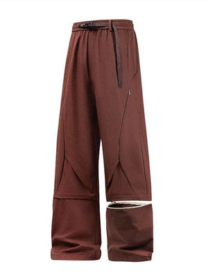 Loose-fit Segmentation Design Cargo Trousers
