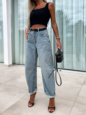 Loose Distressed Jeans