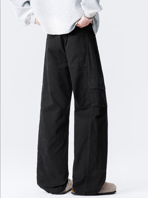 Distressed Patchwork Cargo Trousers