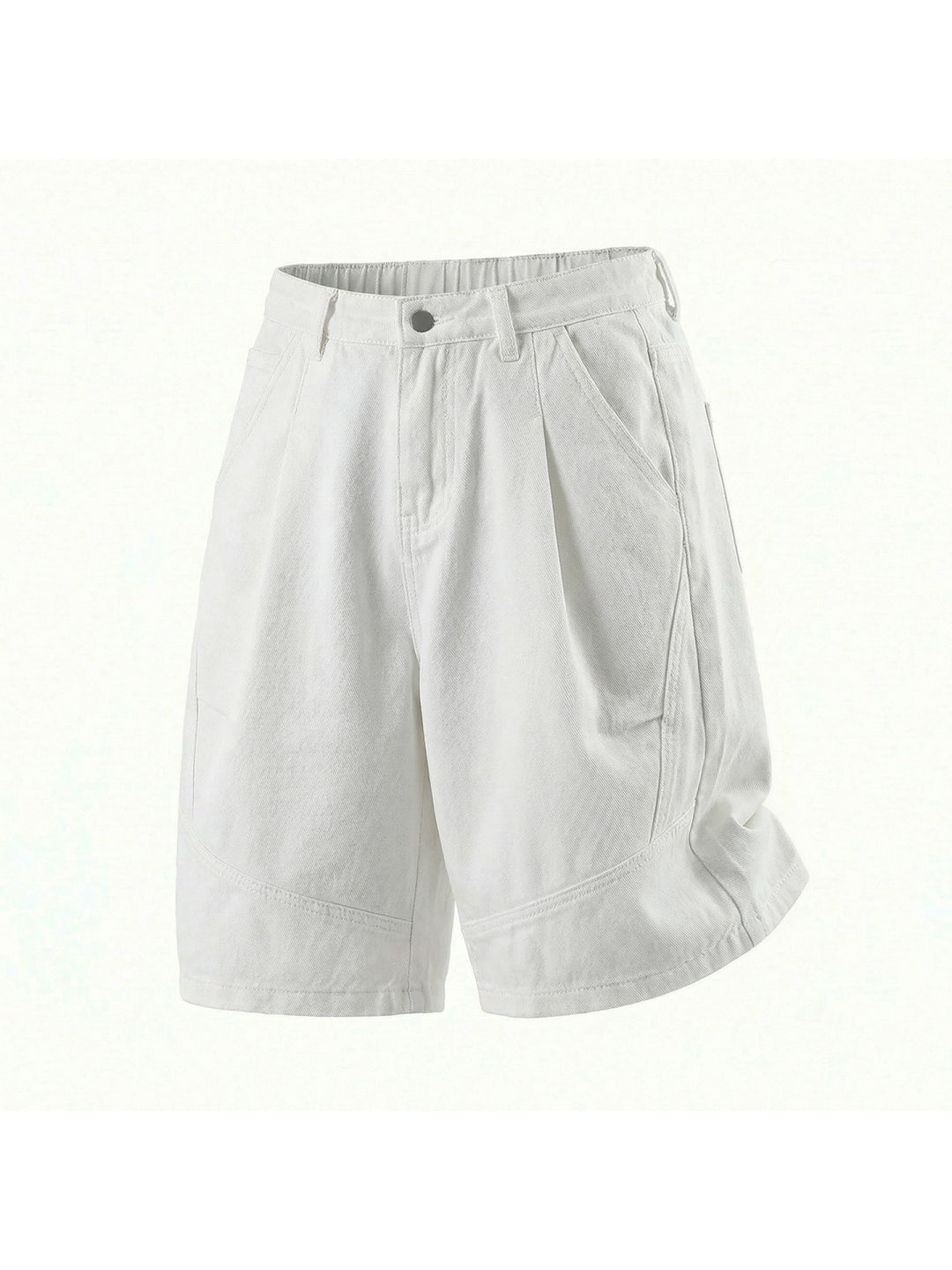 Loose-fit Water-washed Distressed Five Points Denim Shorts
