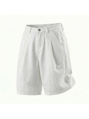 Loose-fit Water-washed Distressed Five Points Denim Shorts