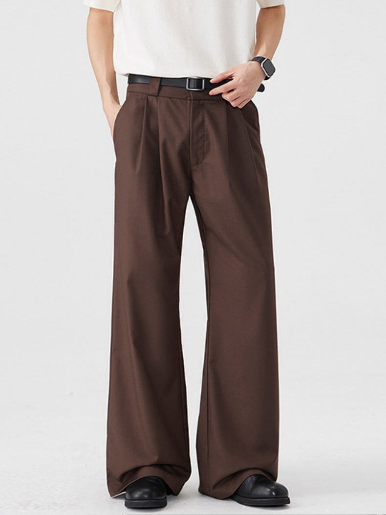 Commuting Cleanfit Straight-fit Wide-leg Dress Pants Pants