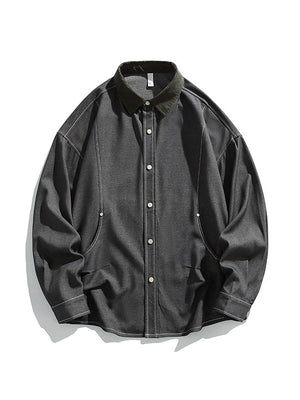 Color-blocked Studs Shirts