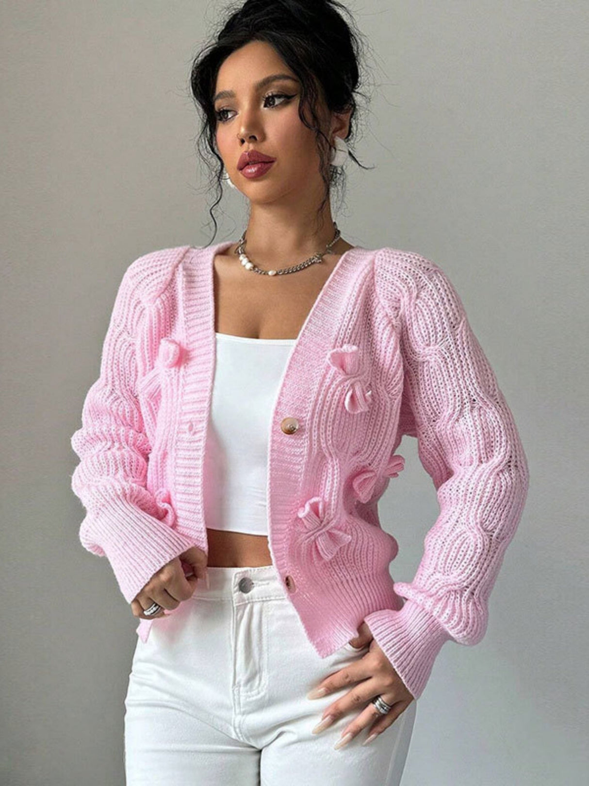 Bow Valentine's Day Cardigans