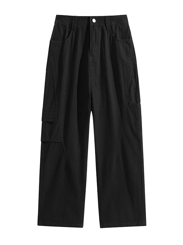 Distressed Patchwork Cargo Trousers