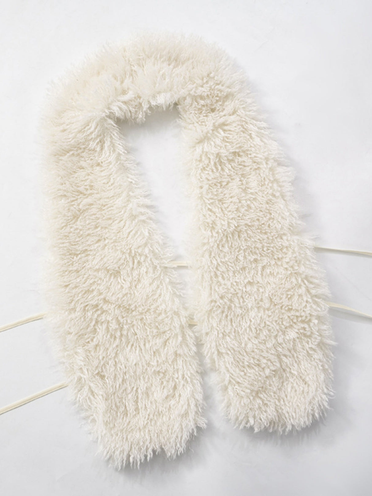 Backless Fur Collar Neckband Lace Up Vest Top Tank Tops&Camis