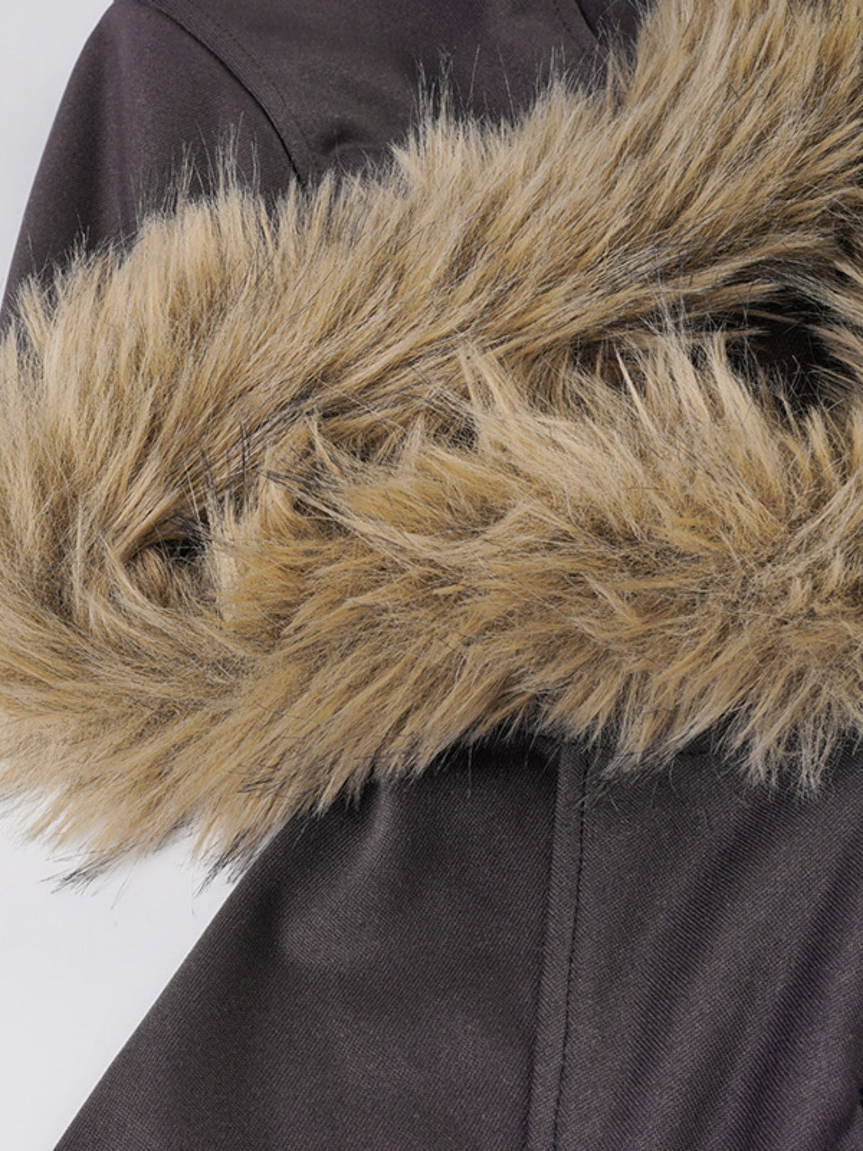 Waist Shaping Plush Patchwork Hoodies Zipper Jackets