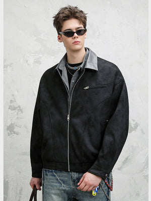 Retro Barn Wind High Street All-match Lapel Flight Jacket
