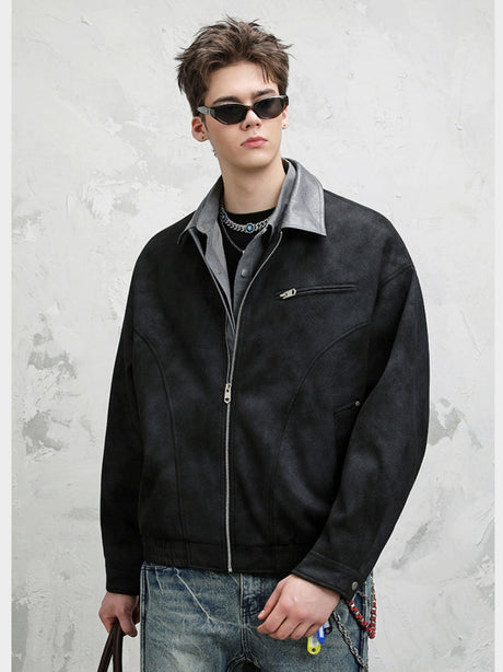Retro Barn Wind High Street All-match Lapel Flight Jacket