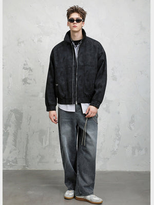 Retro Barn Wind Old Money Style Lapel Flight Jacket
