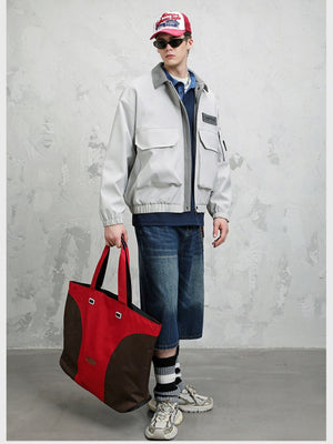 Leisure Multiple Pockets Wasteland Style Retro Lapel Work Jacket