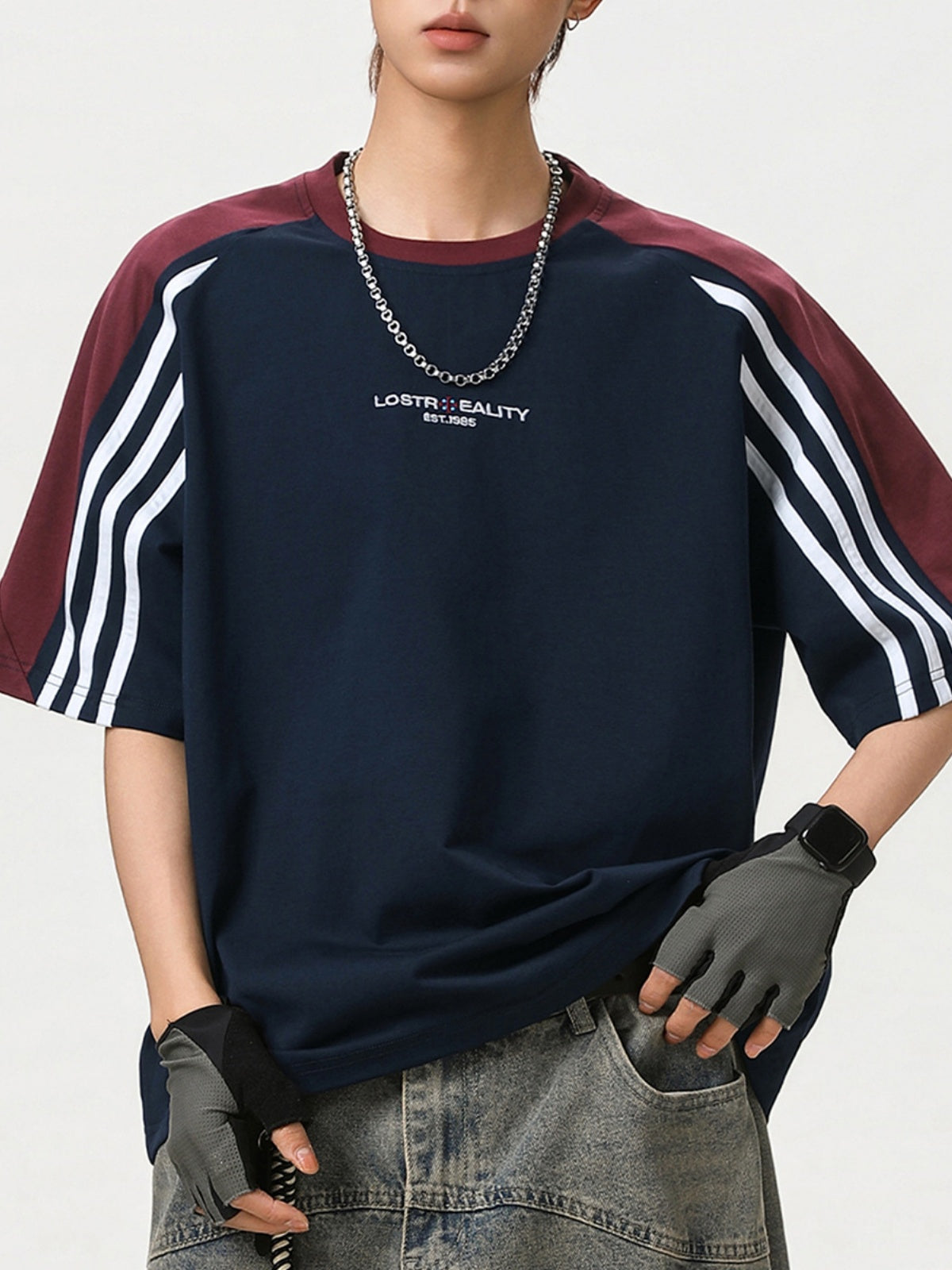 Color-blocked Ins Patchwork T-shirts