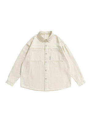 Tooling Twill Silhouette Loose Long-sleeved Shirt