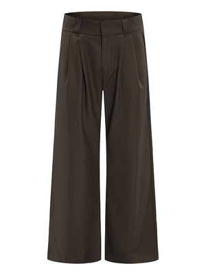 Commuting Cleanfit Straight-fit Wide-leg Dress Pants Pants