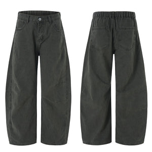 Deconstruction Machete Loose Silhouette Vintage Floor-length Pants