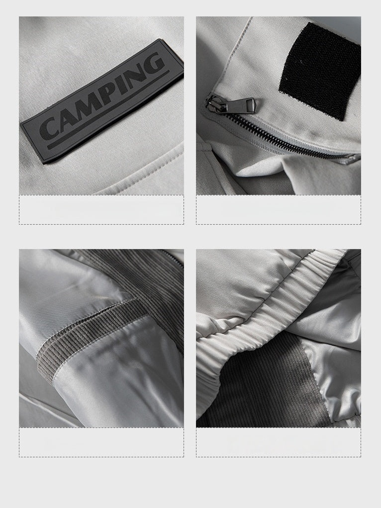 Leisure Multiple Pockets Wasteland Style Retro Lapel Work Jacket