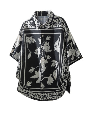 Printed Leisure Loose-fit Beach Shirts