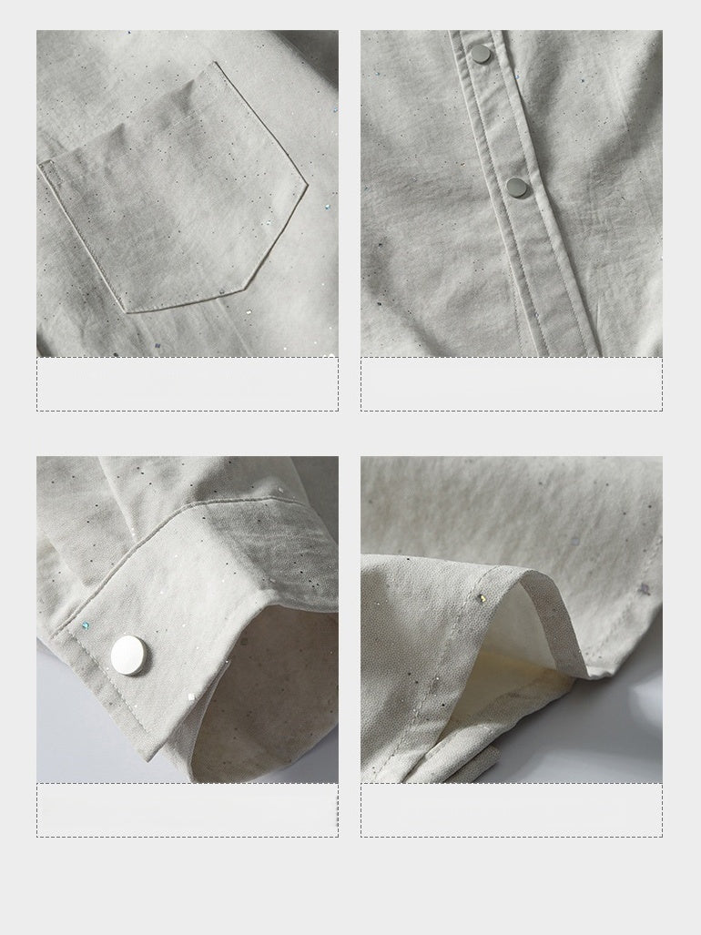 Design Tie-dye Long-sleeved Shirt