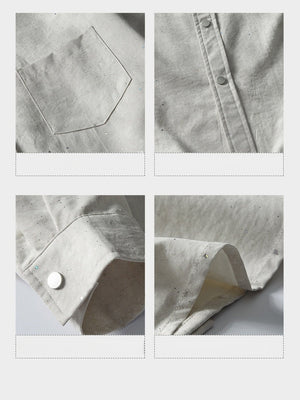 Design Tie-dye Long-sleeved Shirt