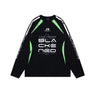 Crew Neck Football Sports Loose Long-sleeved T-shirt