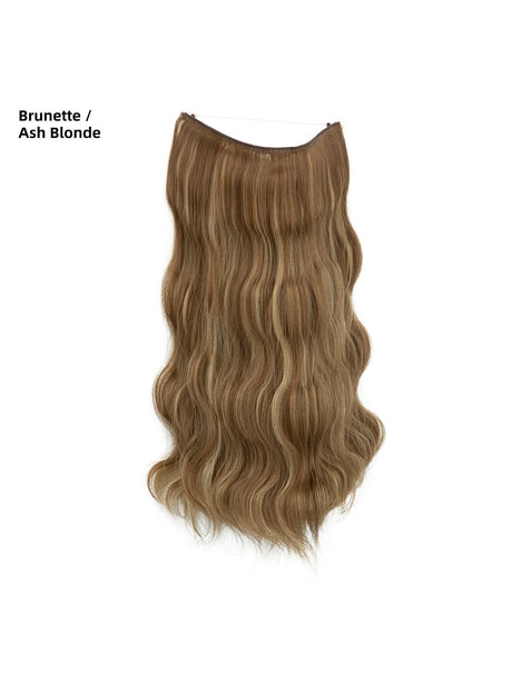One-piece Hairpiece, Long Wavy Curls, Seamless Synthetic Fiber Wig