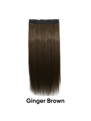 Seamless, Invisible, One-piece Long Straight Wig With Fluffy Hair