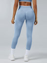 Color Matching Seamless High-waisted Hip Lift Exercise Yoga Pants